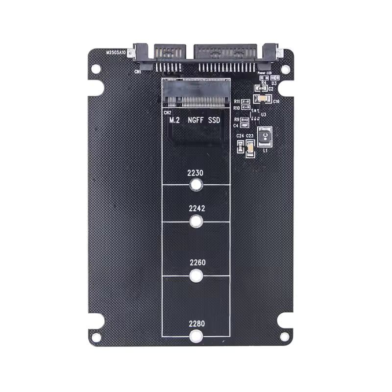 2.5 Inch SATA to M2 NGFF SSD Enclosure Converter Internal / External Adapter M.2