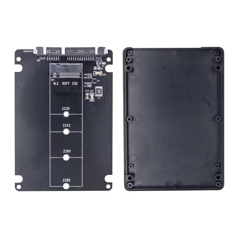 2.5 Inch SATA to M2 NGFF SSD Enclosure Converter Internal / External Adapter M.2