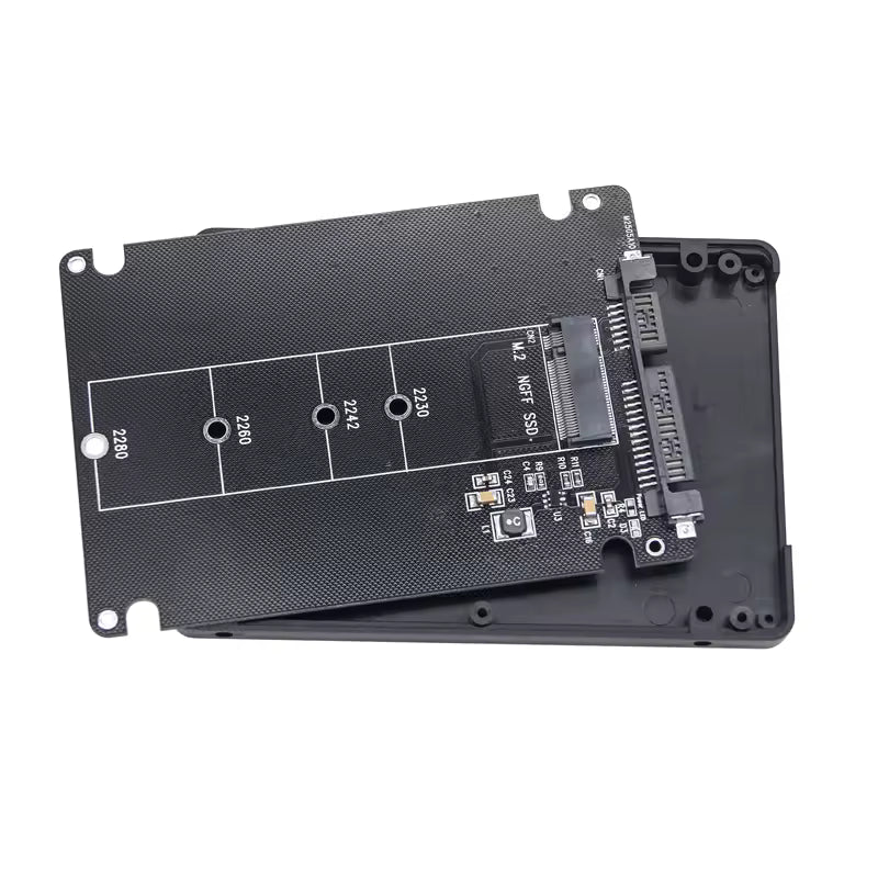 2.5 Inch SATA to M2 NGFF SSD Enclosure Converter Internal / External Adapter M.2