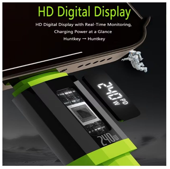 240 Watt USB-C to USB-C Cable PD Fast Charger Cord - 5 Feet